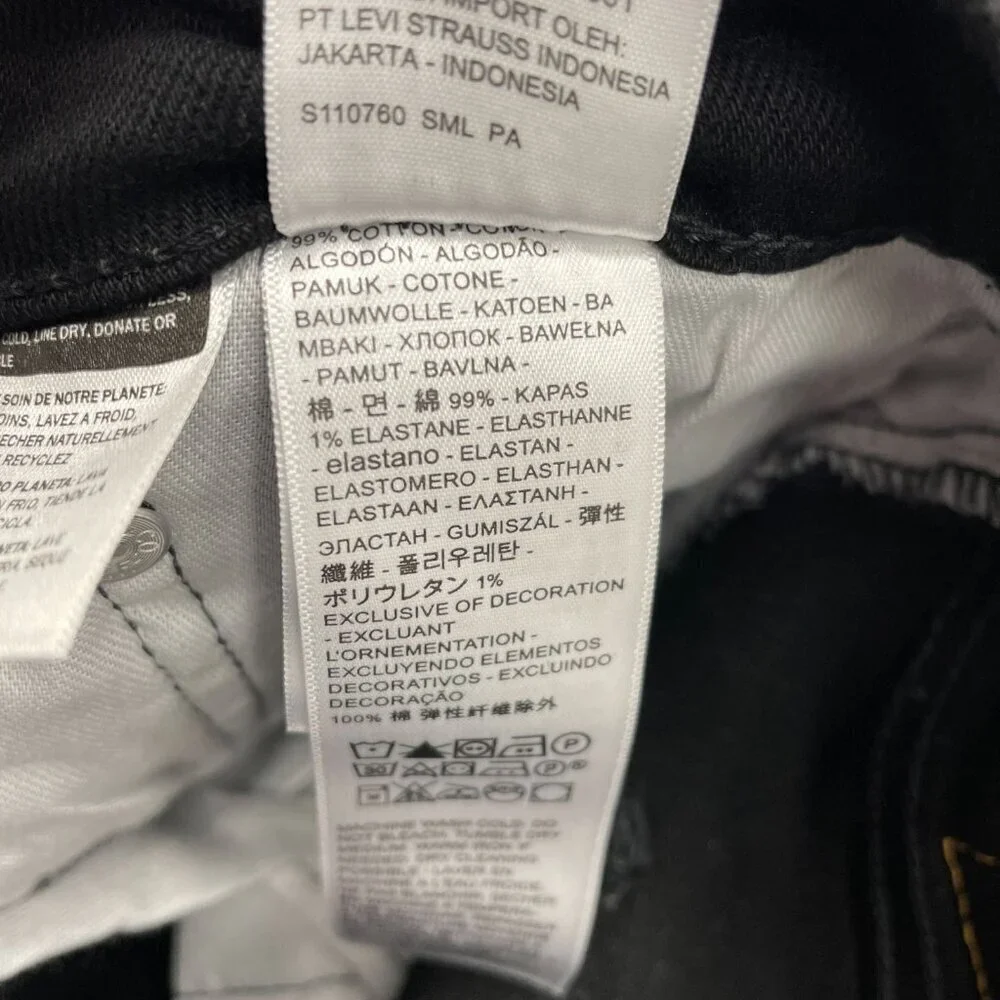 NEW Levis 511 Men's W40 L32 Slim Stretch Jeans Black